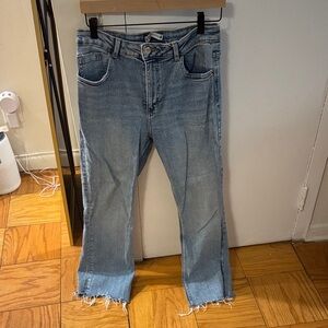 Zara Light Blue Straight Leg Jeans